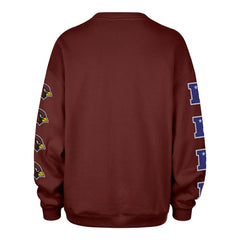 Arizona Cardinals '47 Women's Go Big Oversized Pullover Sweatshirt Cardinal | 47 brand