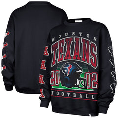 Houston Texans '47 Women's Go Big Oversized Pullover Sweatshirt Navy | 47 brand