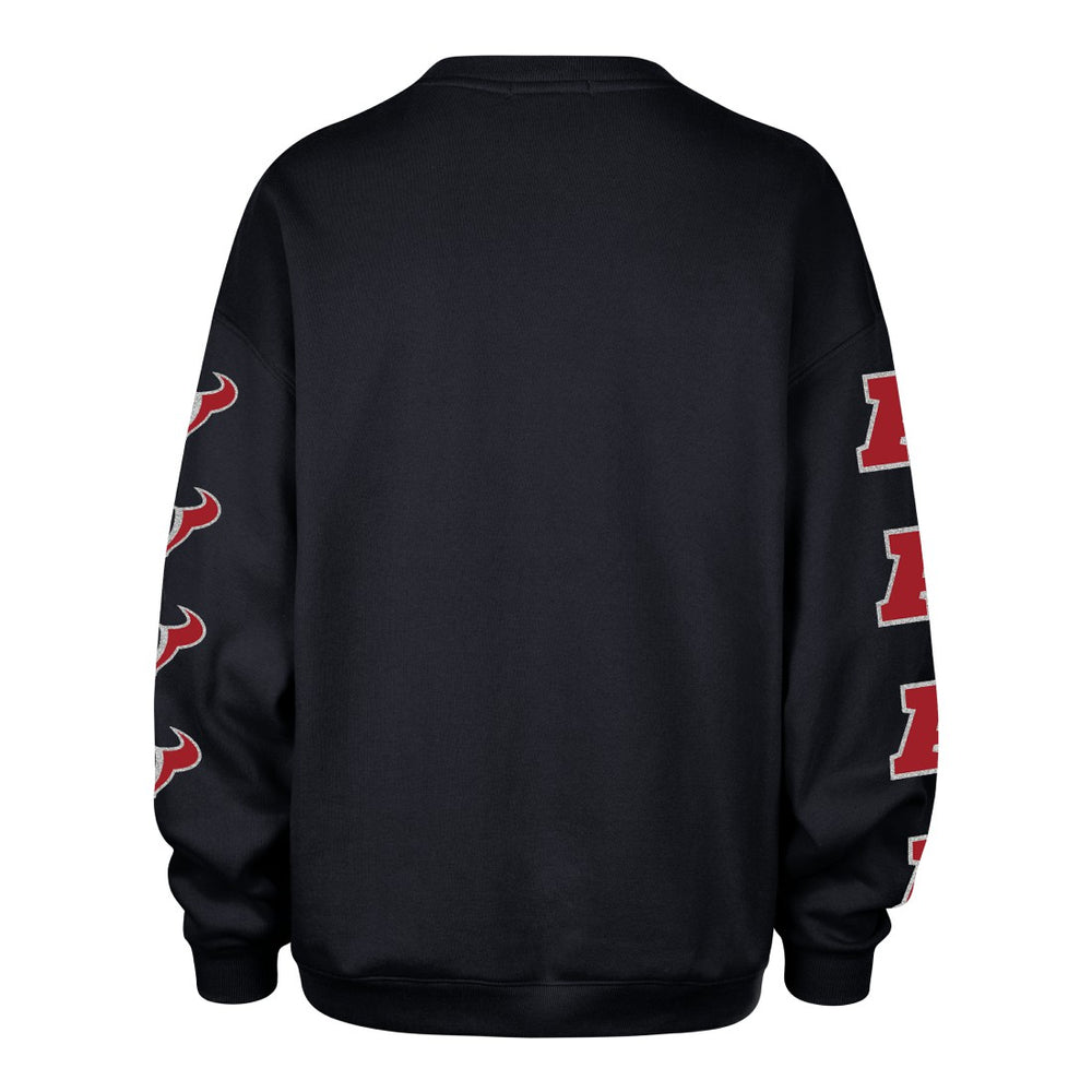 Houston Texans '47 Women's Go Big Oversized Pullover Sweatshirt Navy | 47 brand