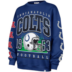 Indianapolis Colts '47 Women's Go Big Oversized Pullover Sweatshirt Royal | 47 brand