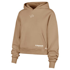 Detroit Lions '47 Women's Sue Foundation Portabella Pullover Hoodie Brown | 47 brand