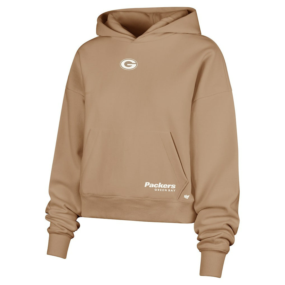 Green Bay Packers '47 Women's Sue Foundation Portabella Pullover Hoodie Brown | 47 brand