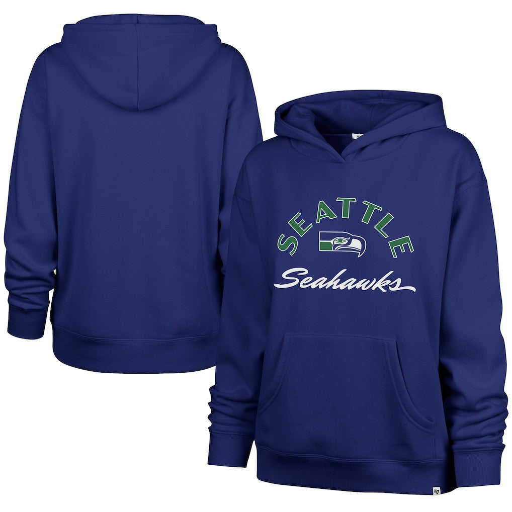 Seattle Seahawks '47 Women's Whirlwind Naomi Pullover Hoodie Royal | 47 brand