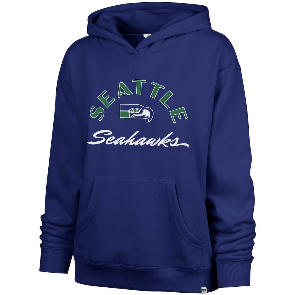 Seattle Seahawks '47 Women's Whirlwind Naomi Pullover Hoodie Royal | 47 brand