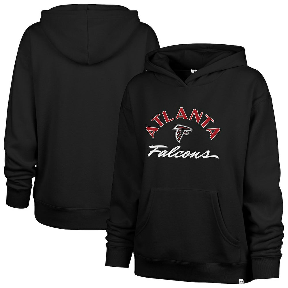 Atlanta Falcons '47 Women's Whirlwind Naomi Pullover Hoodie Black | 47 brand
