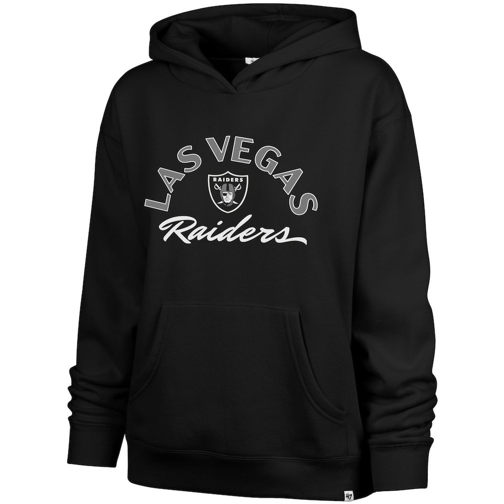 Las Vegas Raiders '47 Women's Whirlwind Naomi Pullover Hoodie Black | 47 brand