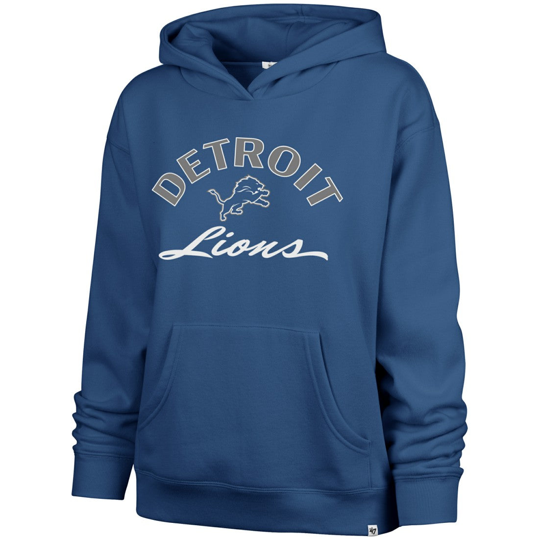 Detroit Lions '47 Women's Whirlwind Naomi Pullover Hoodie Blue | 47 brand