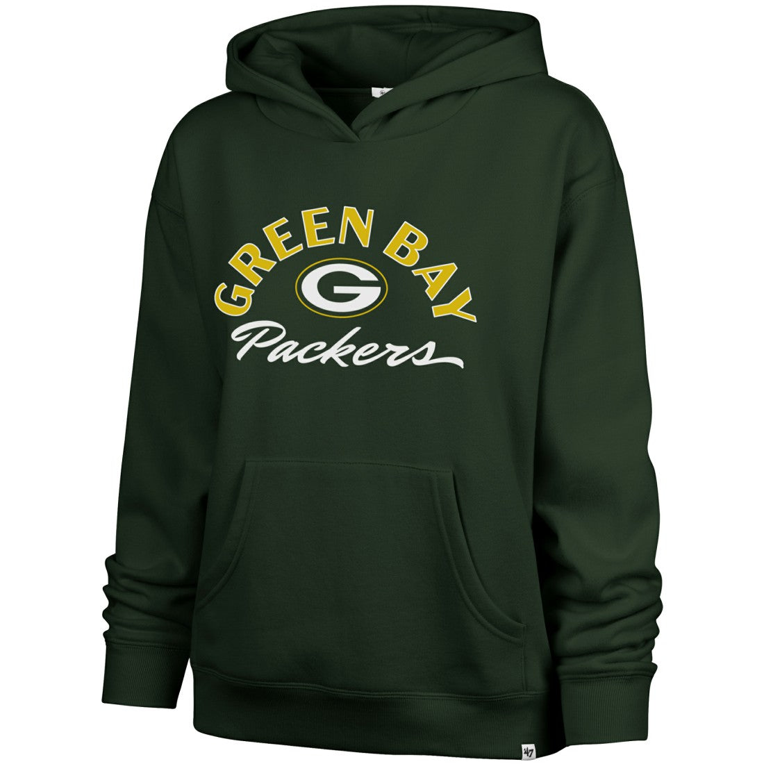 Green Bay Packers '47 Women's Whirlwind Naomi Pullover Hoodie Green | 47 brand