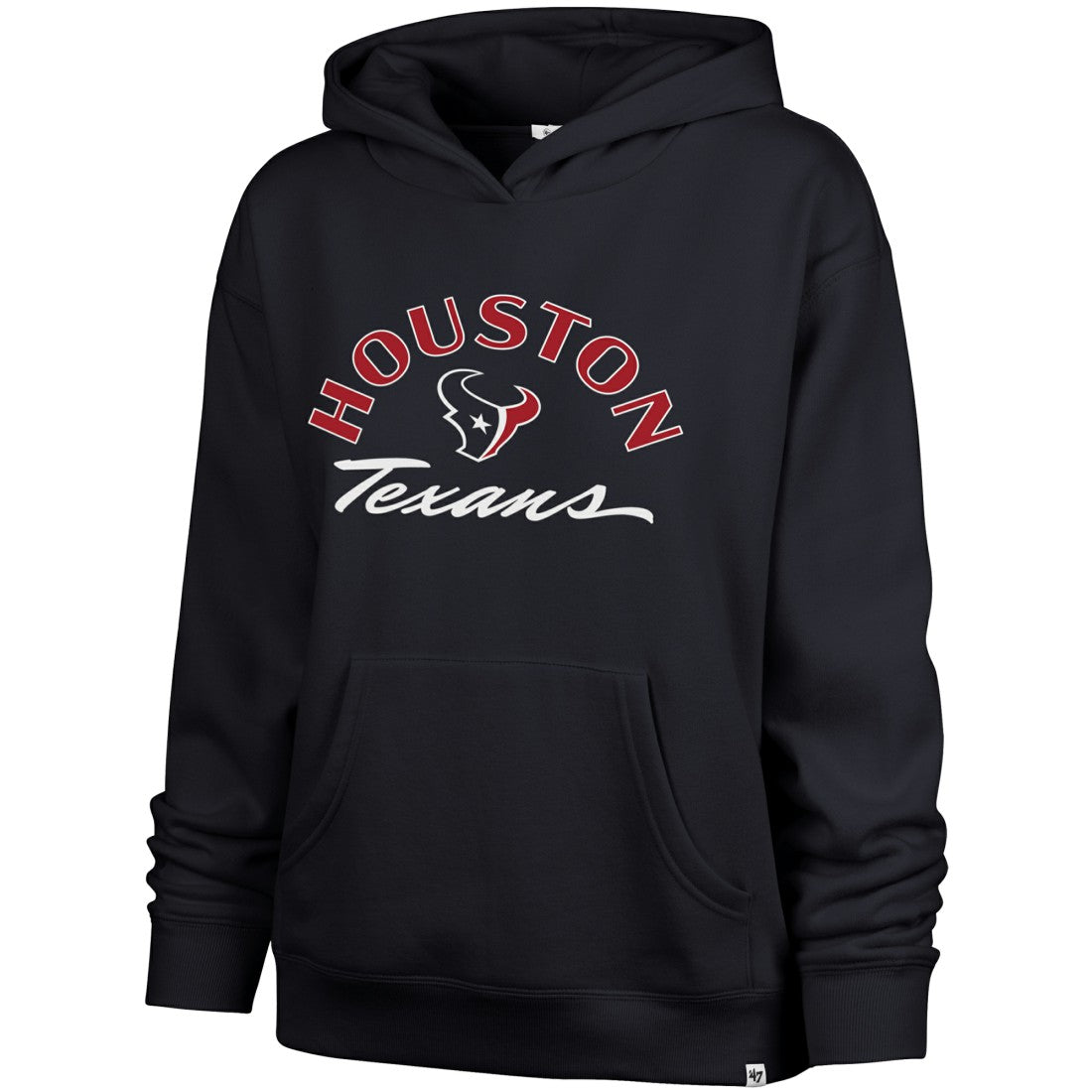 Houston Texans '47 Women's Whirlwind Naomi Pullover Hoodie Navy | 47 brand