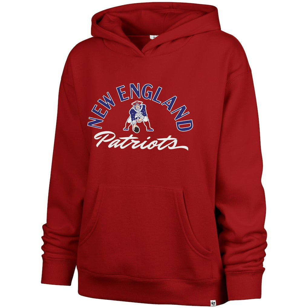 New England Patriots '47 Women's Whirlwind Naomi Pullover Hoodie Red | 47 brand