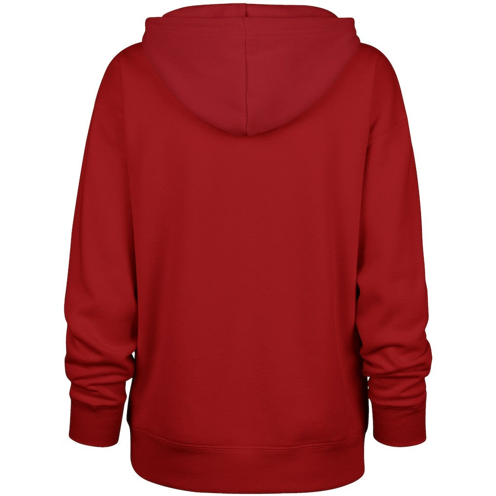 New England Patriots '47 Women's Whirlwind Naomi Pullover Hoodie Red | 47 brand