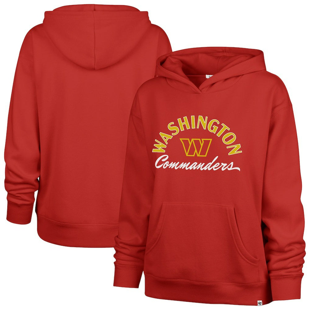 Washington Commanders '47 Women's Whirlwind Naomi Pullover Hoodie Red | 47 brand