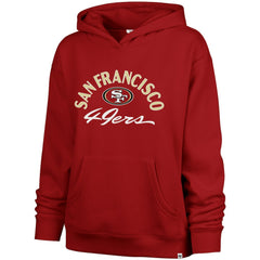 San Francisco 49ers '47 Women's Whirlwind Naomi Pullover Hoodie Scarlet | 47 brand