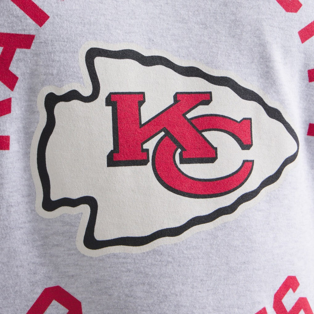 Kansas City Chiefs x Todd Snyder Premium Jersey Mock Neck Tee Heather Gray | NFL