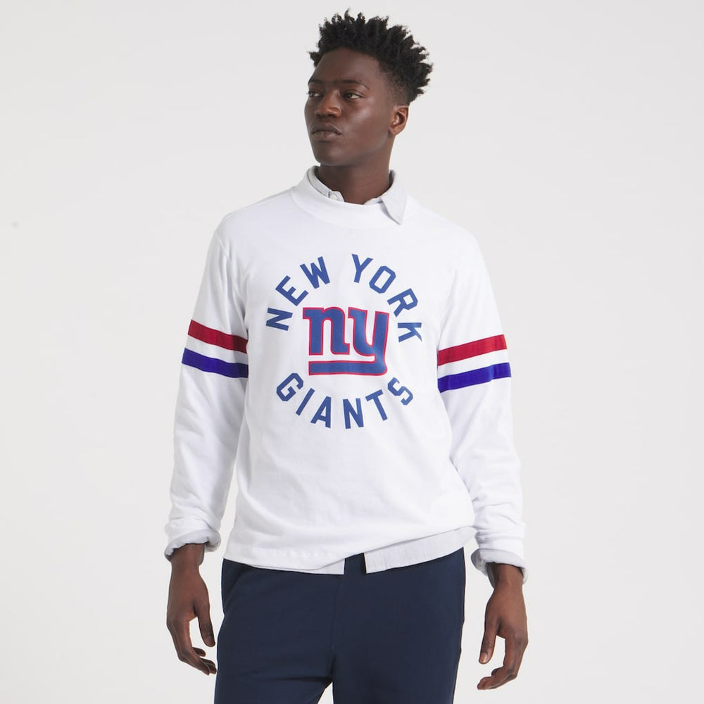 New York Giants x Todd Snyder Premium Jersey Mock Neck Tee White | NFL