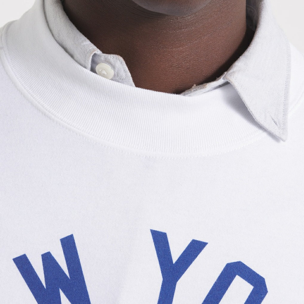 New York Giants x Todd Snyder Premium Jersey Mock Neck Tee White | NFL