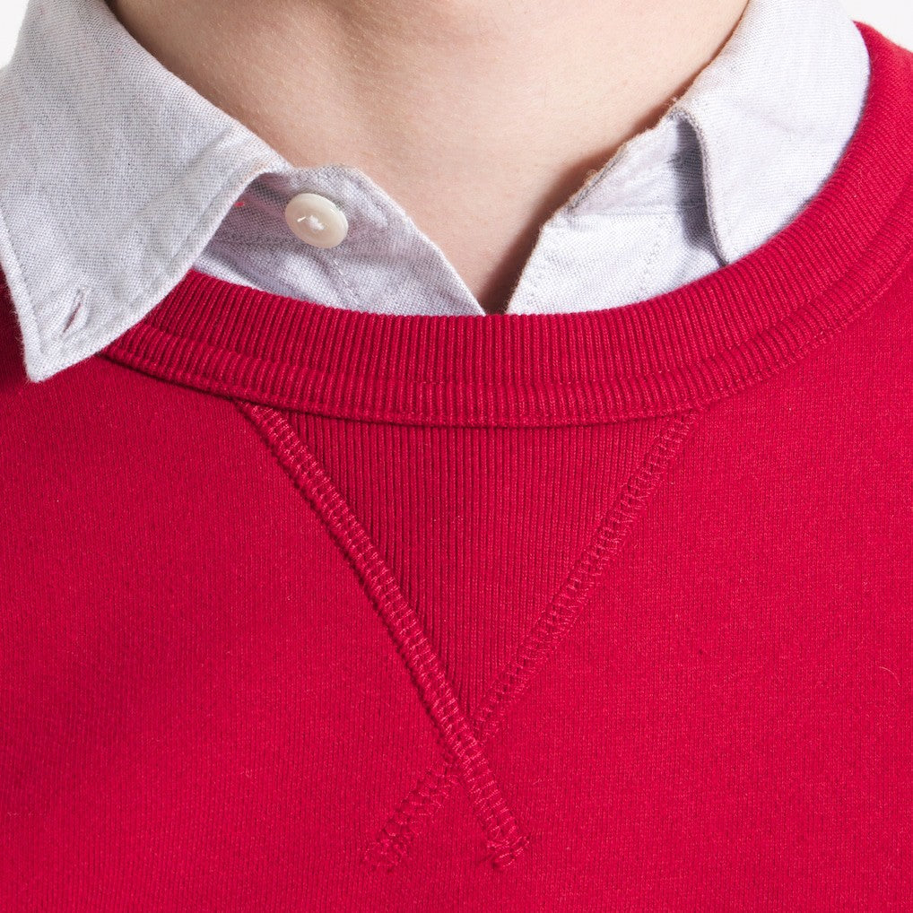 Kansas City Chiefs x Todd Snyder Relaxed Canadian Fleece Crew Red | NFL