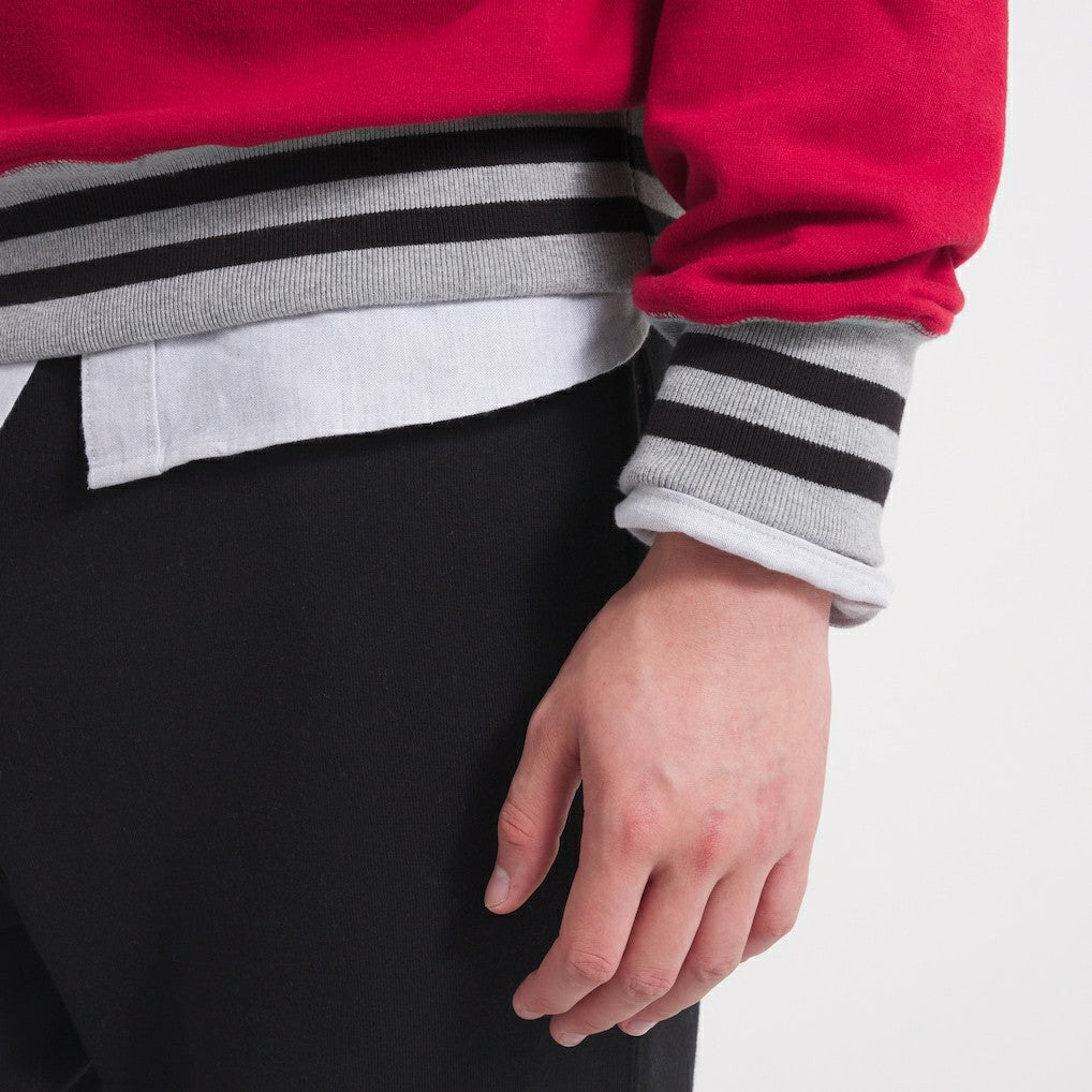 Kansas City Chiefs x Todd Snyder Relaxed Canadian Fleece Crew Red | NFL