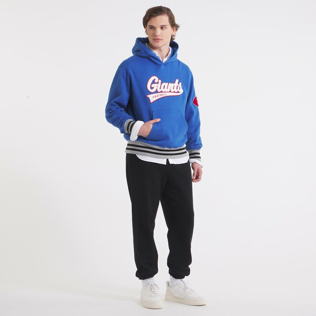 New York Giants x Todd Snyder Relaxed Canadian Fleece Hoodie Royal | NFL