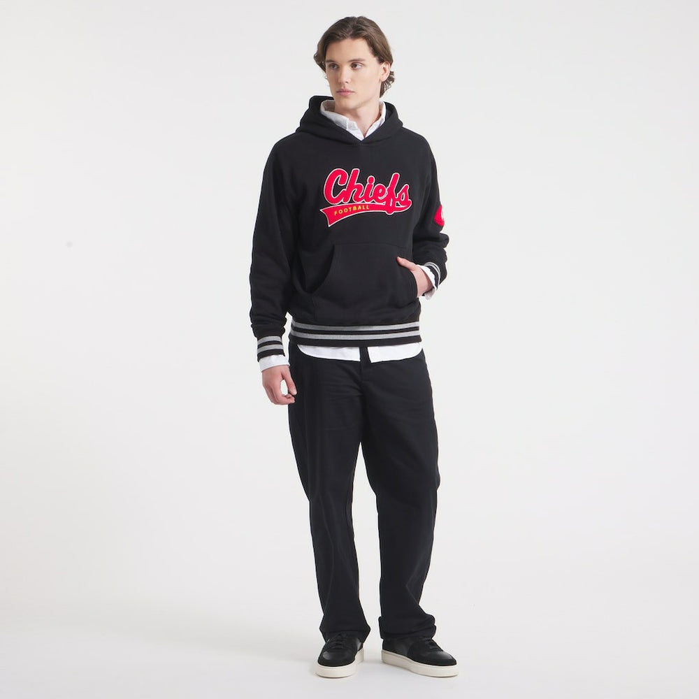 Kansas City Chiefs x Todd Snyder Relaxed Canadian Fleece Hoodie Black | NFL