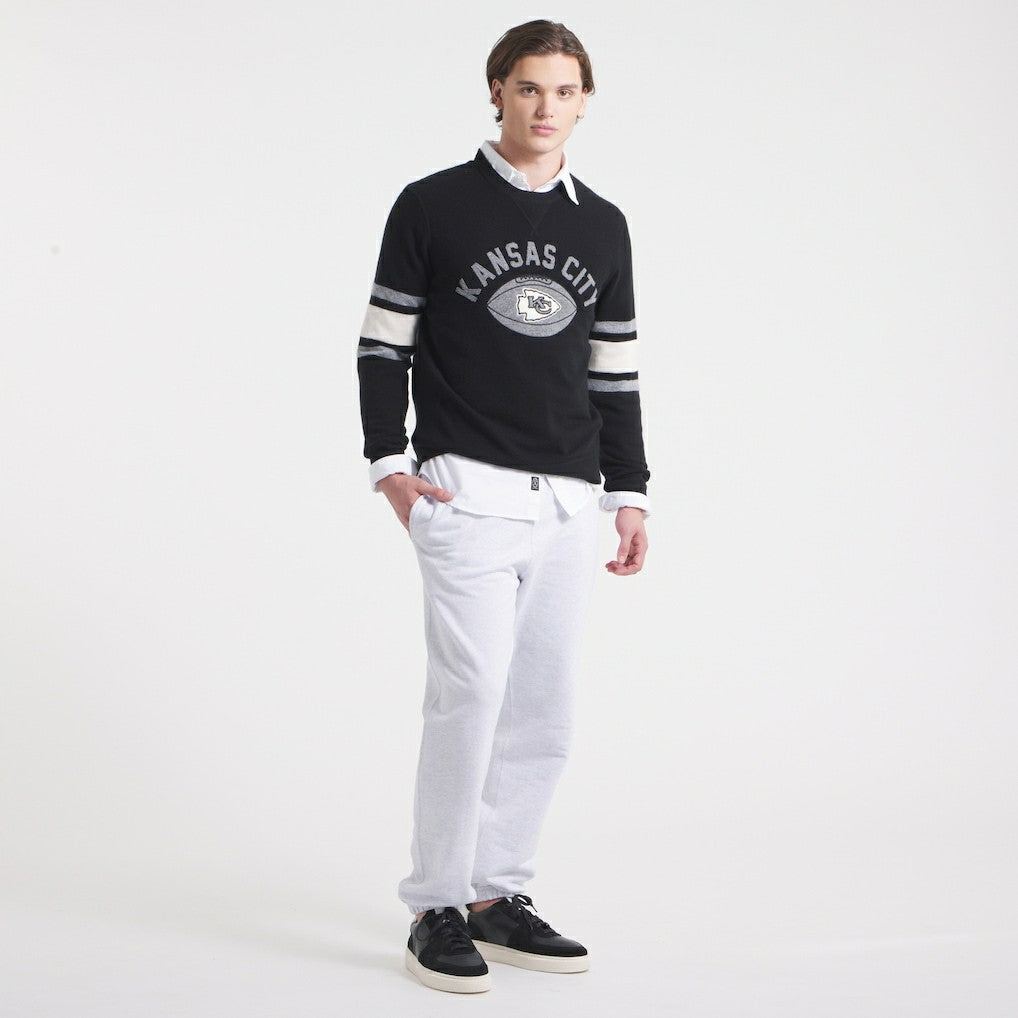 Kansas City Chiefs x Todd Snyder Cashmere Crew Sweater Black | NFL