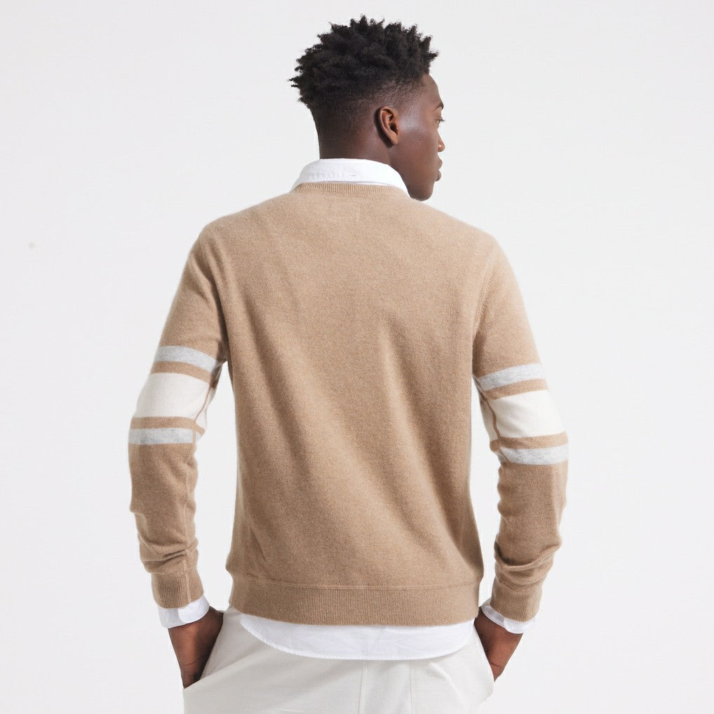 San Francisco 49ers x Todd Snyder Cashmere Crew Sweater Oatmeal | NFL