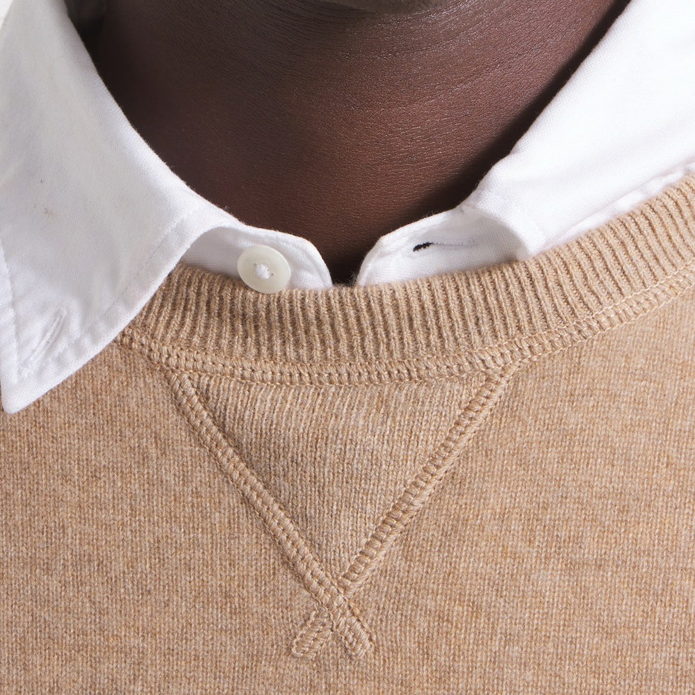 San Francisco 49ers x Todd Snyder Cashmere Crew Sweater Oatmeal | NFL