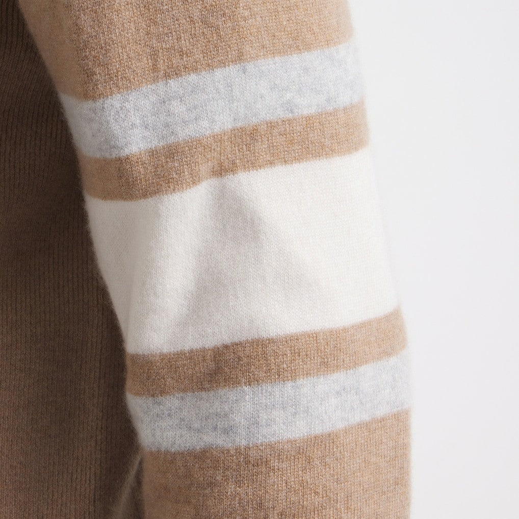 San Francisco 49ers x Todd Snyder Cashmere Crew Sweater Oatmeal | NFL