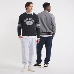 New York Giants x Todd Snyder Cashmere Crew Sweatshirt Heather Charcoal | NFL