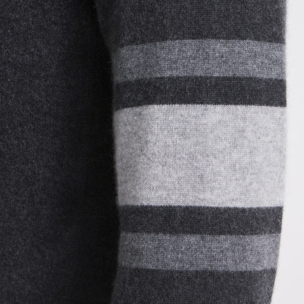 New York Giants x Todd Snyder Cashmere Crew Sweatshirt Heather Charcoal | NFL