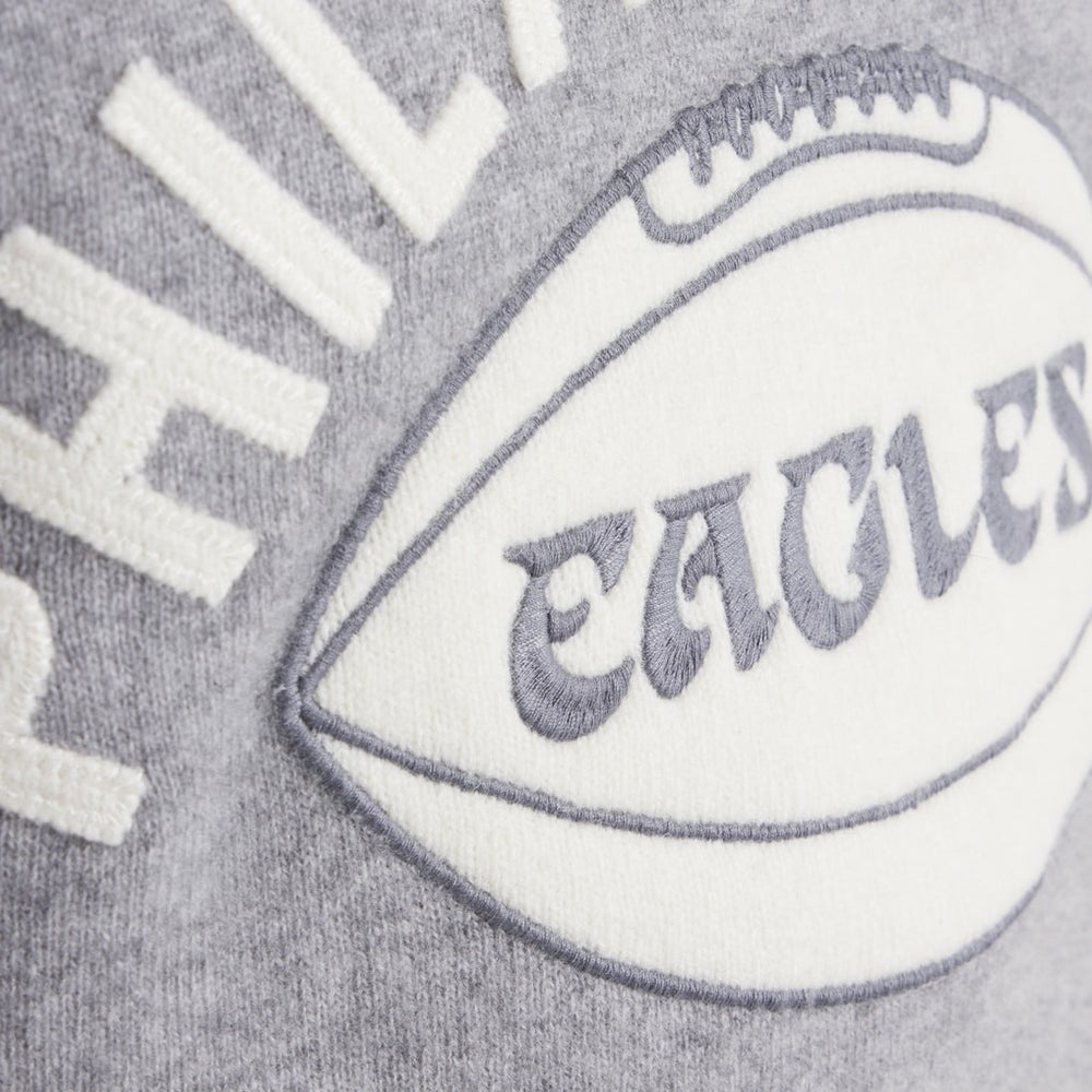 Philadelphia Eagles x Todd Snyder Cashmere Crew Sweater Heather Gray | NFL