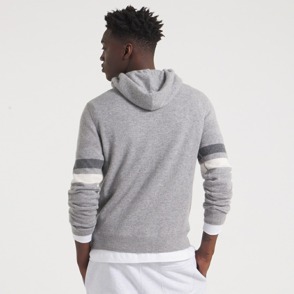 New York Giants x Todd Snyder Cashmere Hoodie Sweater Heather Charcoal | NFL