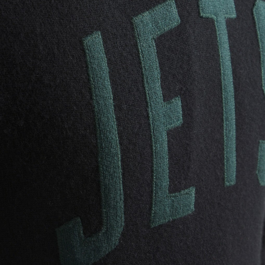 New York Jets x Todd Snyder Cashmere Hoodie Sweater Heather Black | NFL