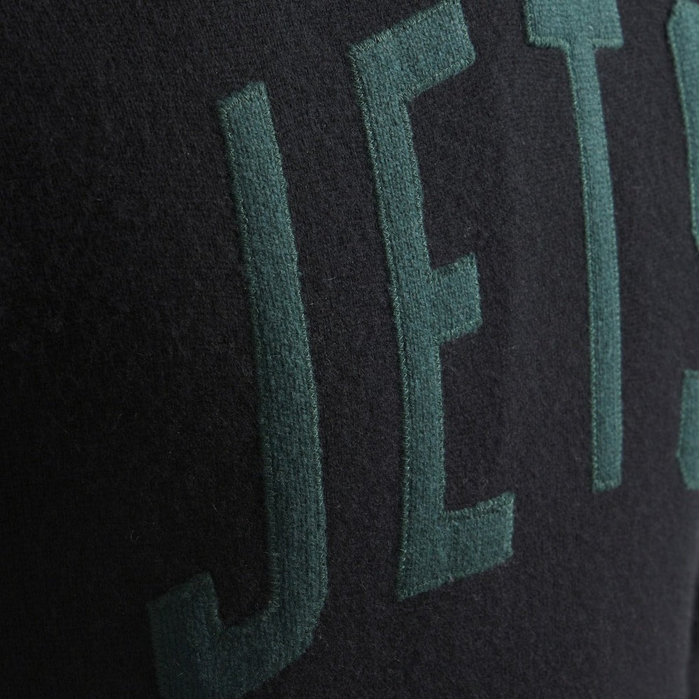 New York Jets x Todd Snyder Cashmere Hoodie Sweater Heather Black | NFL