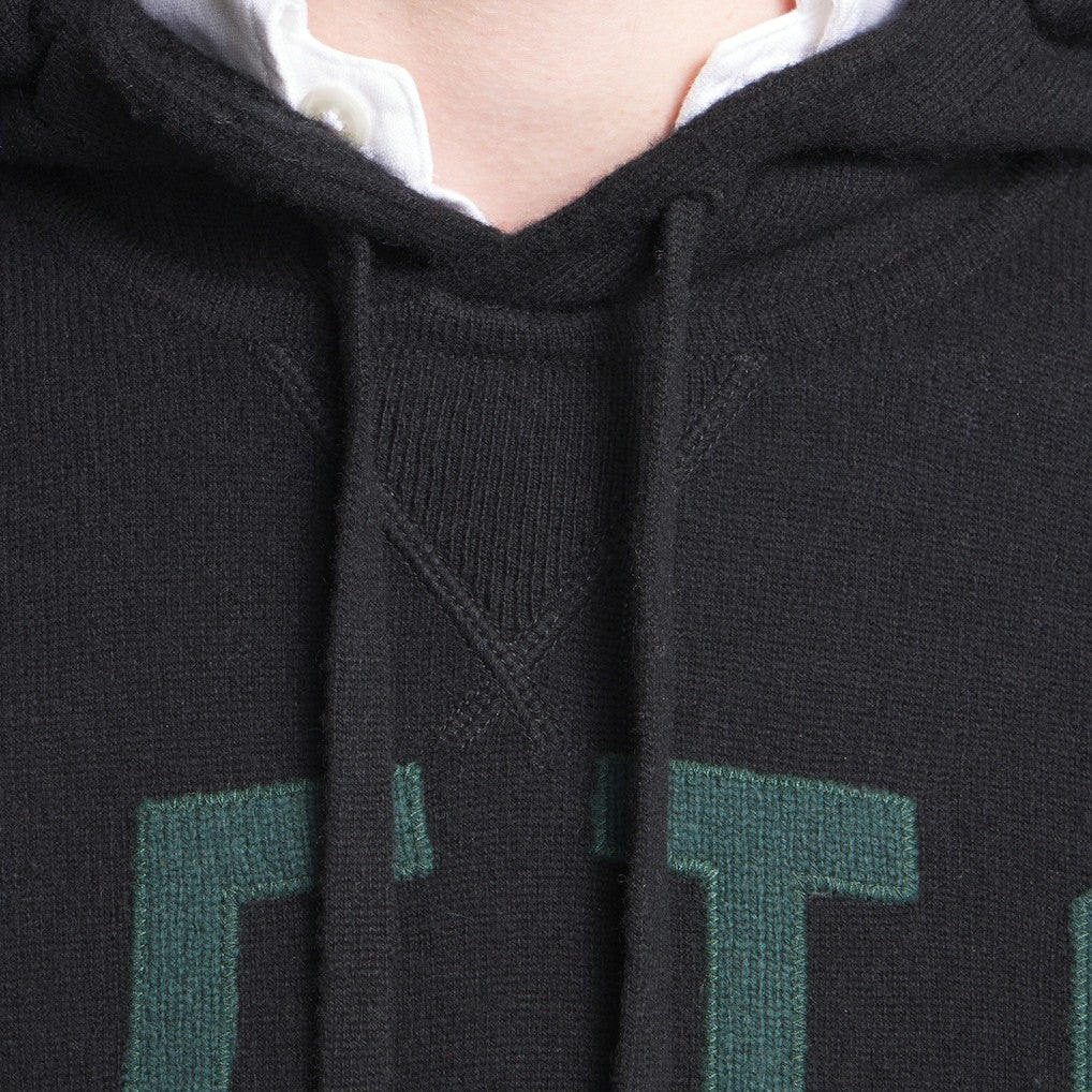 New York Jets x Todd Snyder Cashmere Hoodie Sweater Heather Black | NFL