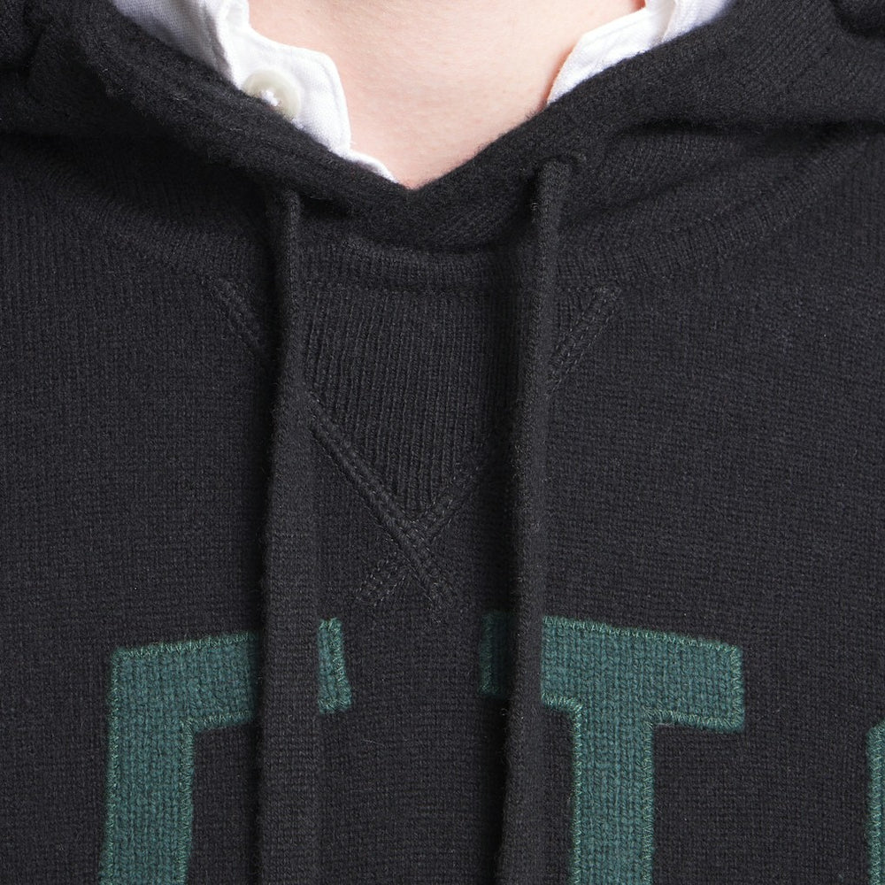 New York Jets x Todd Snyder Cashmere Hoodie Sweater Heather Black | NFL