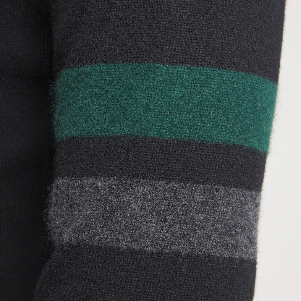 New York Jets x Todd Snyder Cashmere Hoodie Sweater Heather Black | NFL