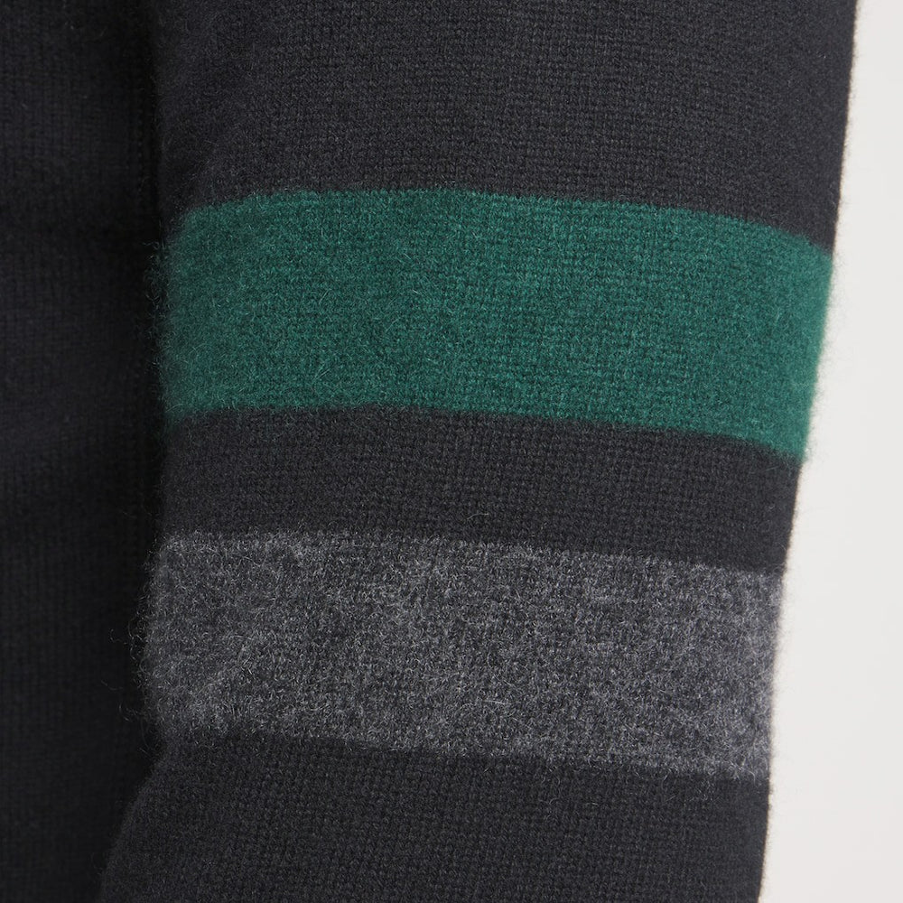 New York Jets x Todd Snyder Cashmere Hoodie Sweater Heather Black | NFL