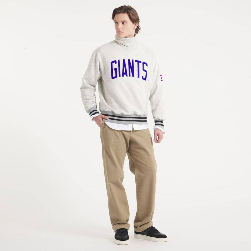 New York Giants x Todd Snyder Relaxed Canadian Fleece Turtleneck Oatmeal | NFL