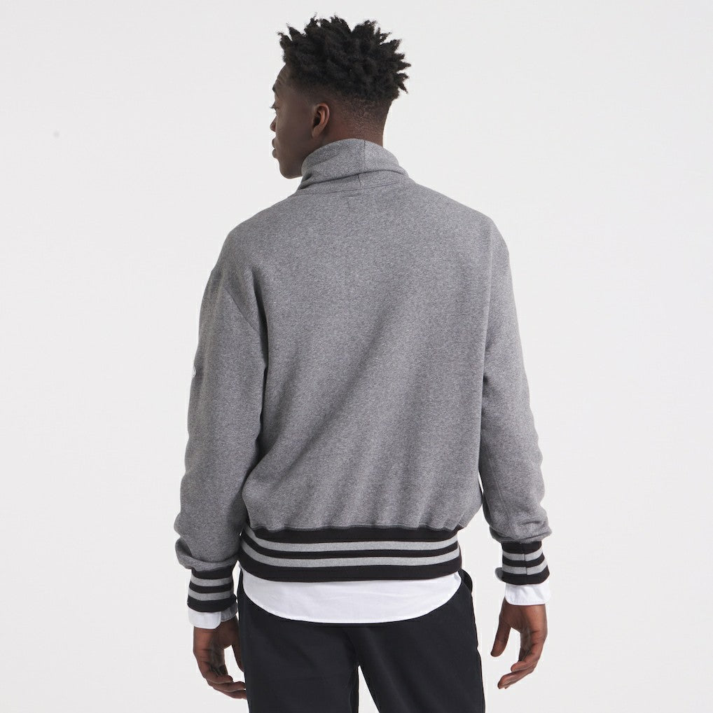 Kansas City Chiefs x Todd Snyder Relaxed Canadian Fleece Turtleneck Heather Gray | NFL
