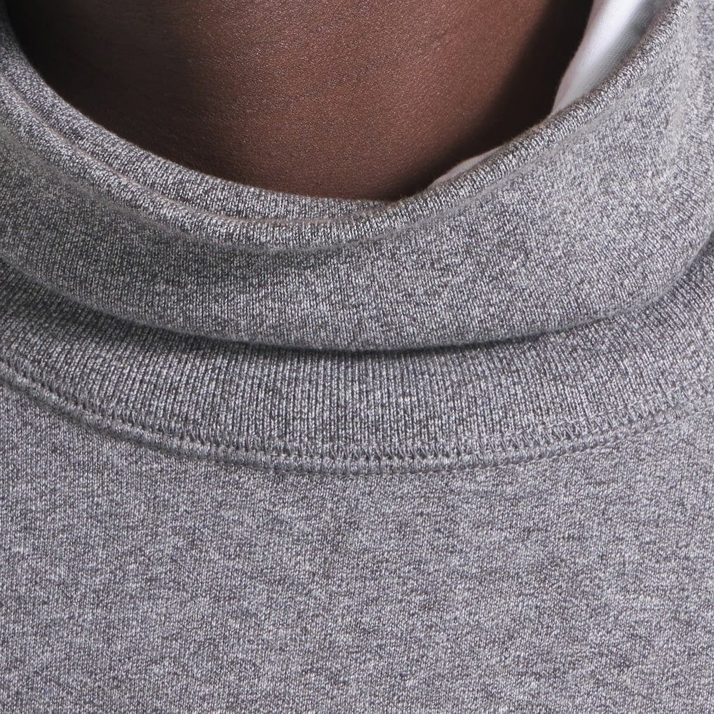 Kansas City Chiefs x Todd Snyder Relaxed Canadian Fleece Turtleneck Heather Gray | NFL