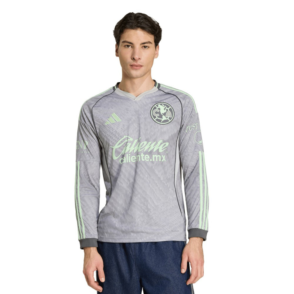 Club America 2025/26 Third Replica Long Sleeve Jersey Gray | Adidas discount