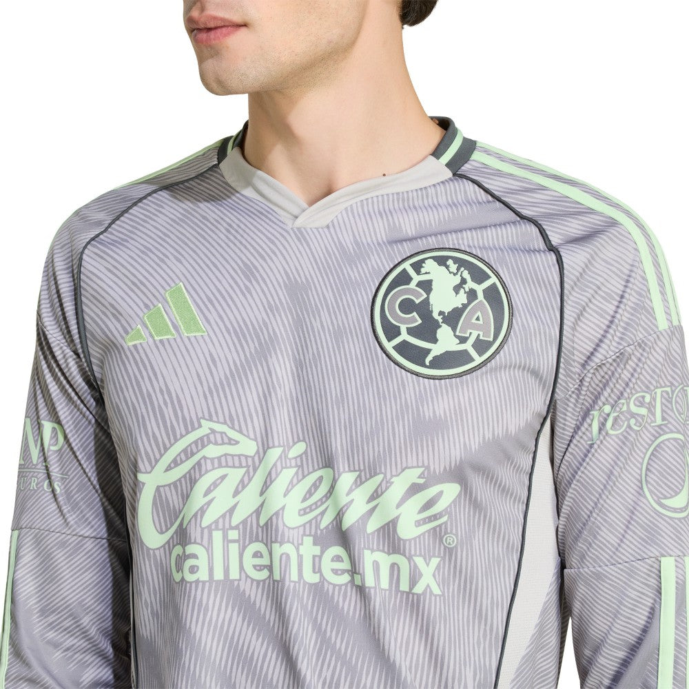 Club America 2025/26 Third Replica Long Sleeve Jersey Gray | Adidas discount
