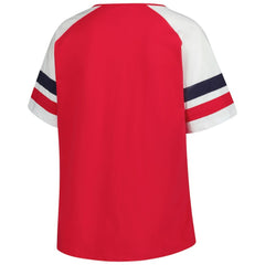 St. Louis Cardinals Profile Women's Plus Sized Arched Notch Neck T-Shirt - MLB