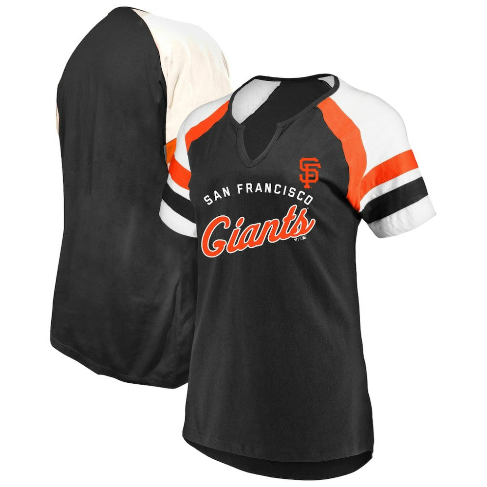 San Francisco Giants Profile Women's Arched Notch Neck T-Shirt - MLB