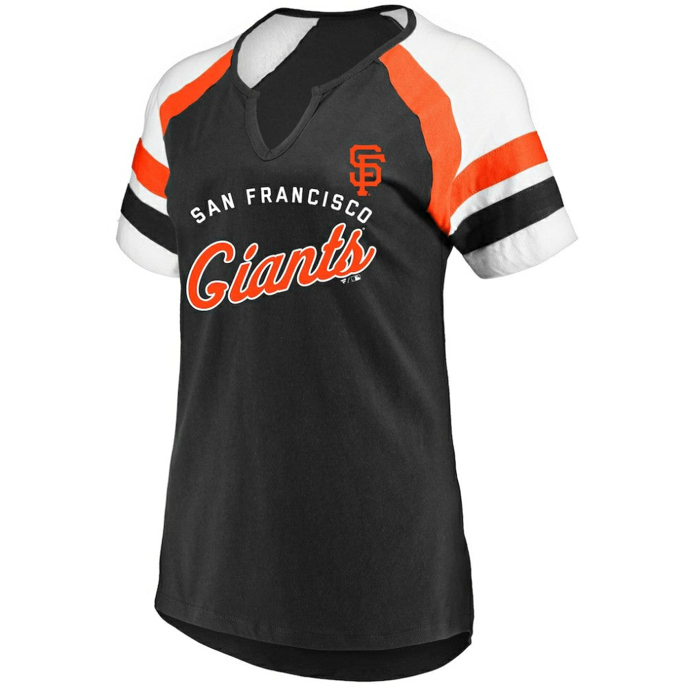 San Francisco Giants Profile Women's Arched Notch Neck T-Shirt - MLB