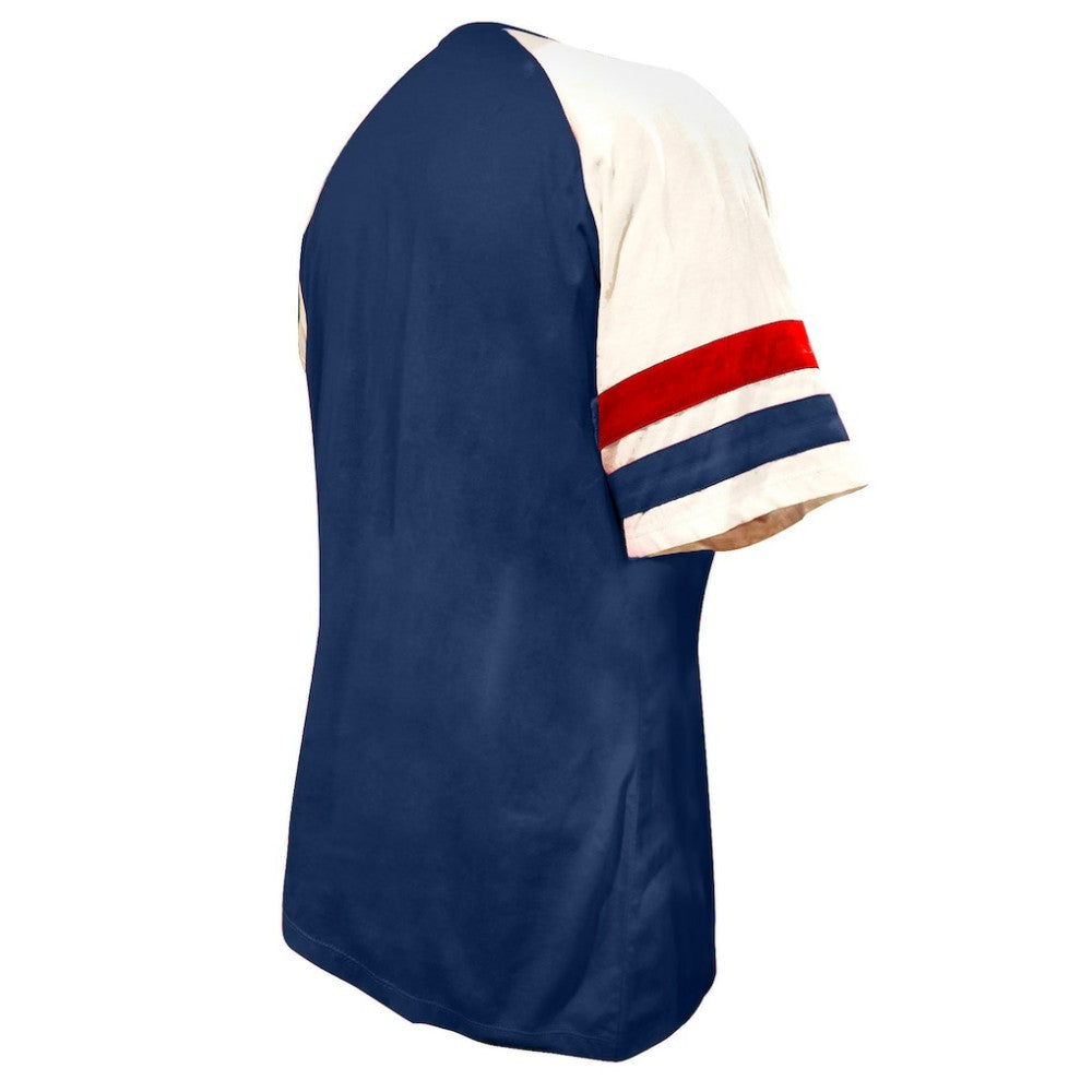 Atlanta Braves Profile Women's Arched Notch Neck T-Shirt - MLB