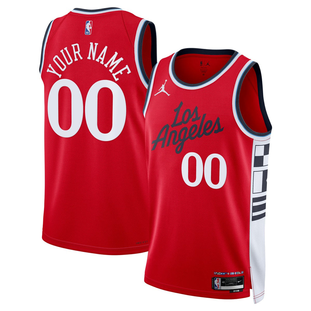 LA Clippers Jordan Brand Unisex 2024/25 Custom Swingman Jersey Statement Edition Red - NBA