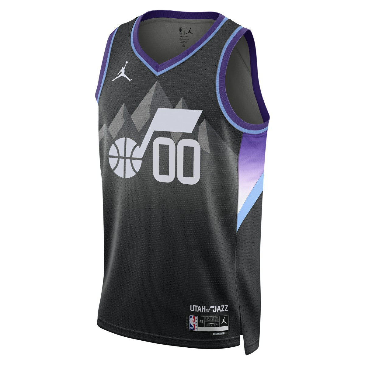 Utah Jazz Jordan Brand Unisex 2024/25 Custom Swingman Jersey Statement Edition Black - NBA