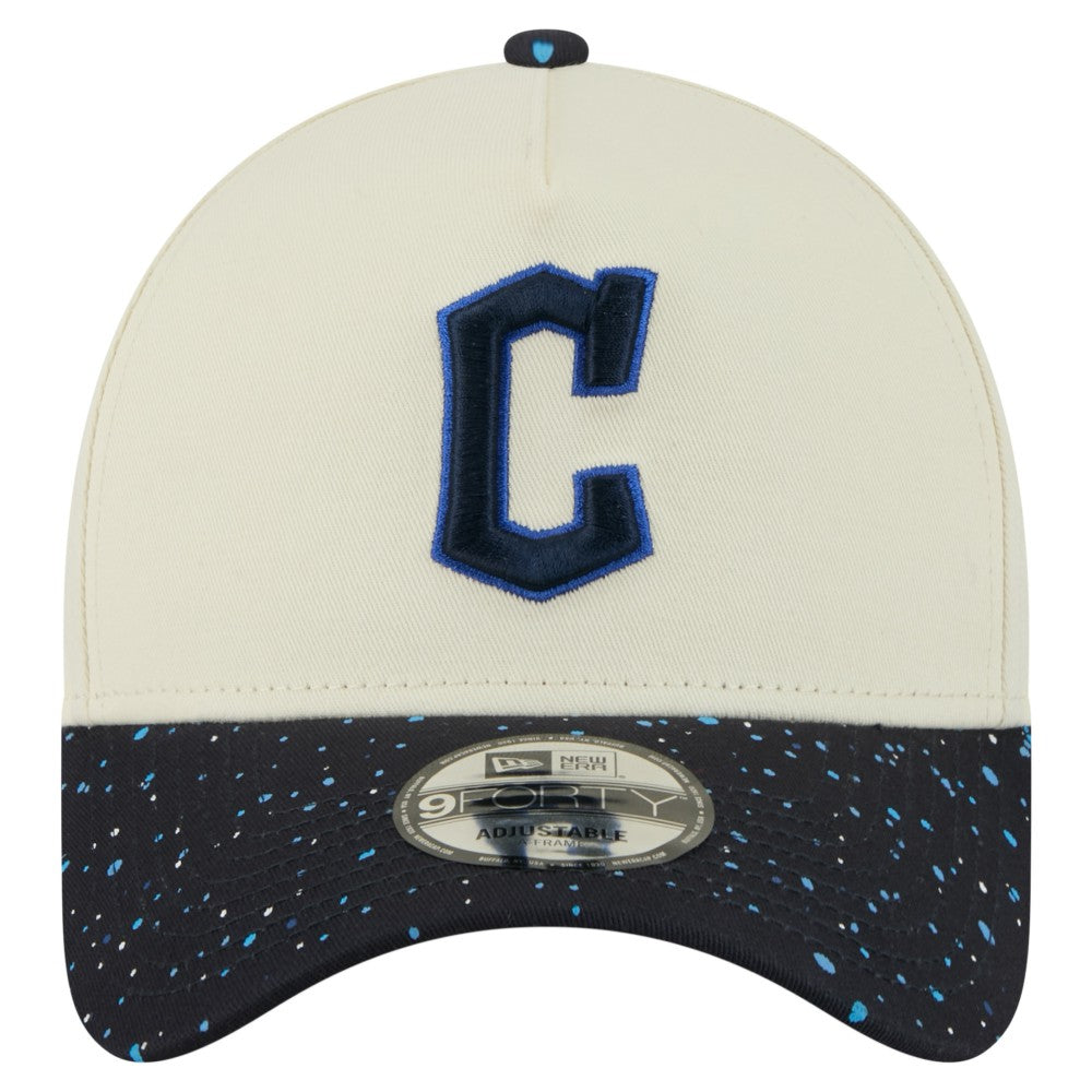 Cleveland Guardians New Era Speckle A-Frame 9FORTY Adjustable Hat - MLB